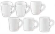 Primaries 6 Pack Classic V-Shape Coffee Mugs-Per Pack