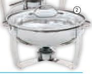 3.7Ltr Multi-Functional Chafing Dish-Each