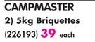 Camp Master 5Kg Briquettes