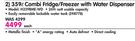 Hisense 359Ltr Combi Fridge/Freezer with Water Dispenser H359BME-WD