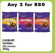 Cadbury Tumbles (All Variants)-3 x 200gm