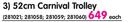 I Travel 52cm Carnival Trolley-Each