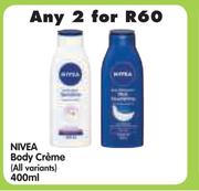 Nivea Body Creme(All Variants)-2 x 400ml