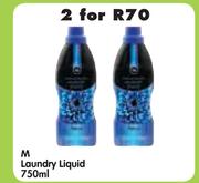 M Laundry Liquid-2 x 750ml