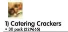Catering Crackers-Per 30 Pack