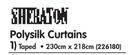 Sheraton Toped Polysilk Curtains 230x218Cm