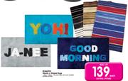 Romatex Words Or Striped Rugs-Each