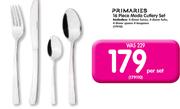 Primaries 16 Piece Moda Cutlery Set-Per Set