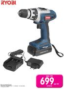 Ryobi 18V Li-ion Drill Driver Kit CLD-18-Per Kit