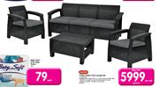 Keter 4 Piece Corfu Lounge Set-Per Set