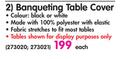 Banqueting Table Cover-Each