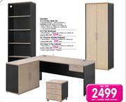 Sahara L Combo Desk Set-Per L Combo Desk