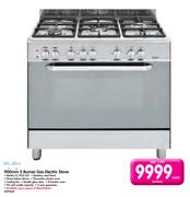 Elba 900mm 5 Burner Gas Electric Stove 01/9CX 827-Each