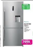 Hisense 610Ltr Combi Fridge/Freezer With Water Dispenser H610BI-WD