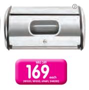 Totally Home Stainless Steel Bread Bin-Each