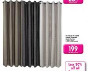 In House In Home Fabian Jacquard Eyelet Curtain-140cmx223cm Per Drop