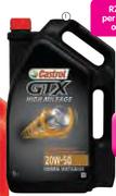 Castrol 5ltr GTX High Mileage Oil 20W-50