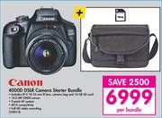 Canon 4000D DSLR Camera Starter Bundle-Per Bundle