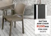 Rattan Arm Chair-Each