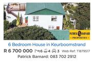 Patrick Barnard 6 Bedroom House In Keurboomstrand