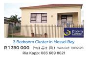 3 Bedroom Cluster In Mossel Bay