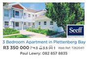 3 Bedroom Apartment In Plettenberg Bay