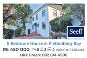 5 Bedroom House In Plettenberg Bay