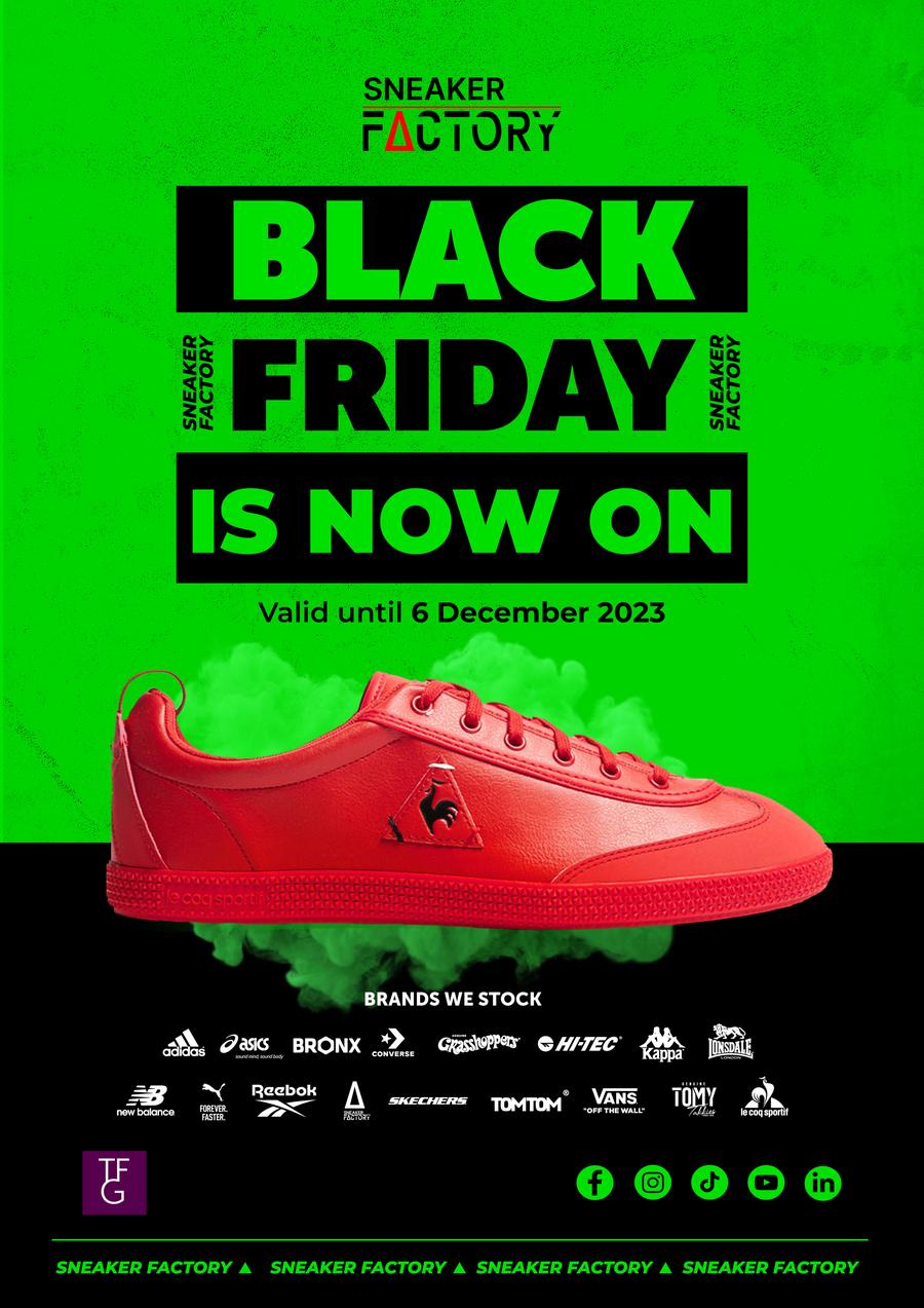 Sneaker Factory : Black Friday Is Now On (20 November - 06 December 2023)