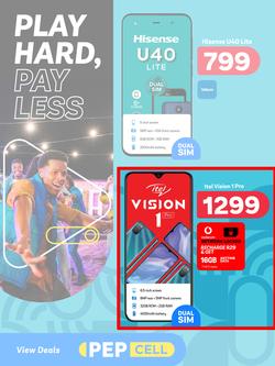 PEP Cellular : Play Hard, Pay Less (30 June - 27 July 2023), page 1