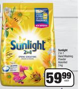 Sunlight 2 In 1 Handwashing Powder Assorted-3Kg Each