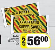Garbie Super Saver Refuse Bags-For 2 x 20s