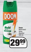 Doom Multi Insect Spray Assorted-300ml Each