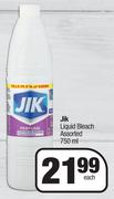 Jik Liquid Bleach Assorted-750ml Each