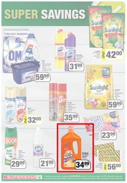 SUPERSPAR EASTERN CAPE : Lower Than Low Prices (25 January - 6 February 2022) Valid In | Bluewater Bay, Amalinda, Knysna, Heather Park, Jeffery's Bay, Rosehill, Protea, Sedgefield, Spandau, page 10