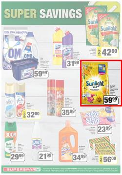 SUPERSPAR EASTERN CAPE : Lower Than Low Prices (25 January - 6 February 2022) Valid In | Bluewater Bay, Amalinda, Knysna, Heather Park, Jeffery's Bay, Rosehill, Protea, Sedgefield, Spandau, page 10