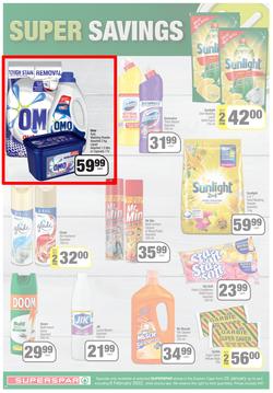 SUPERSPAR EASTERN CAPE : Lower Than Low Prices (25 January - 6 February 2022) Valid In | Bluewater Bay, Amalinda, Knysna, Heather Park, Jeffery's Bay, Rosehill, Protea, Sedgefield, Spandau, page 10