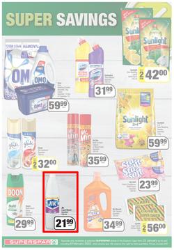 SUPERSPAR EASTERN CAPE : Lower Than Low Prices (25 January - 6 February 2022) Valid In | Bluewater Bay, Amalinda, Knysna, Heather Park, Jeffery's Bay, Rosehill, Protea, Sedgefield, Spandau, page 10