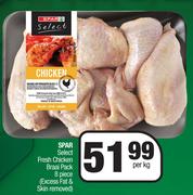 Spar Select Fresh Chicken Braai Pack 8 Piece (Excess Fat & Skin Removed)-Per Kg