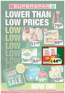 SUPERSPAR EASTERN CAPE : Lower Than Low Prices (25 January - 6 February 2022) Valid In | Bluewater Bay, Amalinda, Knysna, Heather Park, Jeffery's Bay, Rosehill, Protea, Sedgefield, Spandau, page 1