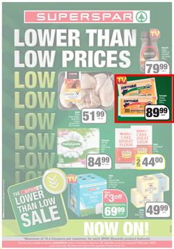 SUPERSPAR EASTERN CAPE : Lower Than Low Prices (25 January - 6 February 2022) Valid In | Bluewater Bay, Amalinda, Knysna, Heather Park, Jeffery's Bay, Rosehill, Protea, Sedgefield, Spandau, page 1