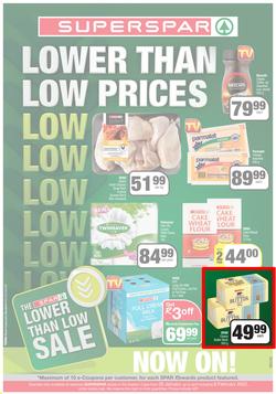 SUPERSPAR EASTERN CAPE : Lower Than Low Prices (25 January - 6 February 2022) Valid In | Bluewater Bay, Amalinda, Knysna, Heather Park, Jeffery's Bay, Rosehill, Protea, Sedgefield, Spandau, page 1