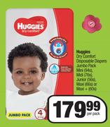 Huggies Dry Comfort Disposable Diapers Jumbo Pack-Per Pack