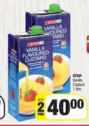 Spar Vanilla Custard-For 2 x 1L