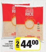 Spar Long Grain Parboiled Rice-For 2 x 2Kg