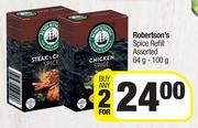 Robertson's Spice Refill Assorted-For Any 2 x 64g-100g