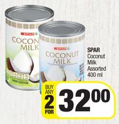 Spar Coconut Milk Assorted-For Any 2 x 400ml