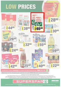 SUPERSPAR EASTERN CAPE : Lower Than Low Prices (25 January - 6 February 2022) Valid In | Bluewater Bay, Amalinda, Knysna, Heather Park, Jeffery's Bay, Rosehill, Protea, Sedgefield, Spandau, page 12