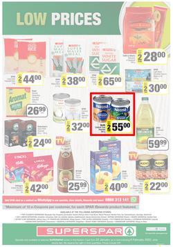 SUPERSPAR EASTERN CAPE : Lower Than Low Prices (25 January - 6 February 2022) Valid In | Bluewater Bay, Amalinda, Knysna, Heather Park, Jeffery's Bay, Rosehill, Protea, Sedgefield, Spandau, page 12