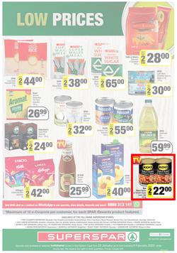 SUPERSPAR EASTERN CAPE : Lower Than Low Prices (25 January - 6 February 2022) Valid In | Bluewater Bay, Amalinda, Knysna, Heather Park, Jeffery's Bay, Rosehill, Protea, Sedgefield, Spandau, page 12