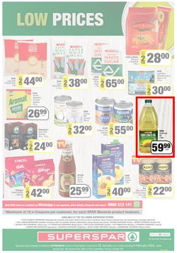 SUPERSPAR EASTERN CAPE : Lower Than Low Prices (25 January - 6 February 2022) Valid In | Bluewater Bay, Amalinda, Knysna, Heather Park, Jeffery's Bay, Rosehill, Protea, Sedgefield, Spandau, page 12